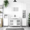 VidaXL Bathroom Cabinet White 80x33x60 Cm Engineered Wood 831628
