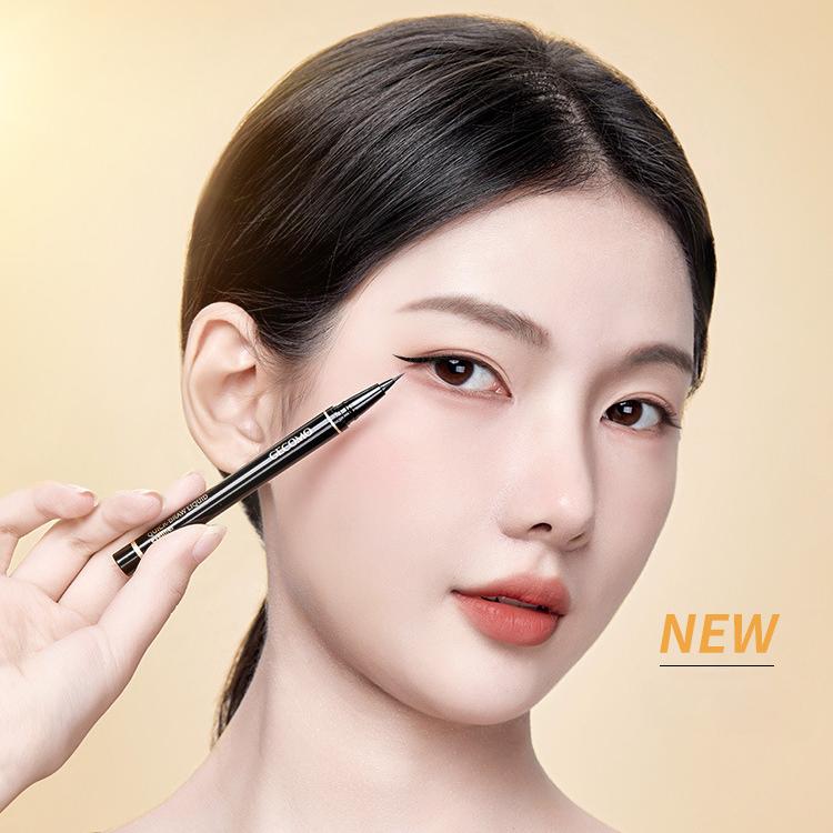 Быстродействующая жидкая подводка для глаз, натуральная, стойкая, не размазанная, водостойкая, яркий цветной макияж, жидкая подводка для глаз