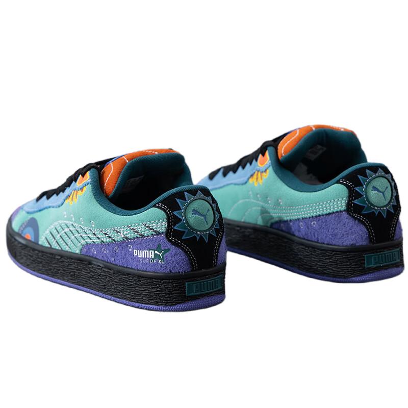 Puma Замшевые кроссовки унисекс XL, мятные, темно-аметистовые, низкие, для повседневной носки 398409-01