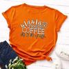 Женская футболка Mama Needs Coffee Print Футболка женская с коротким рукавом и круглым вырезом свободная футболка женская летняя повседневная футболка одежда