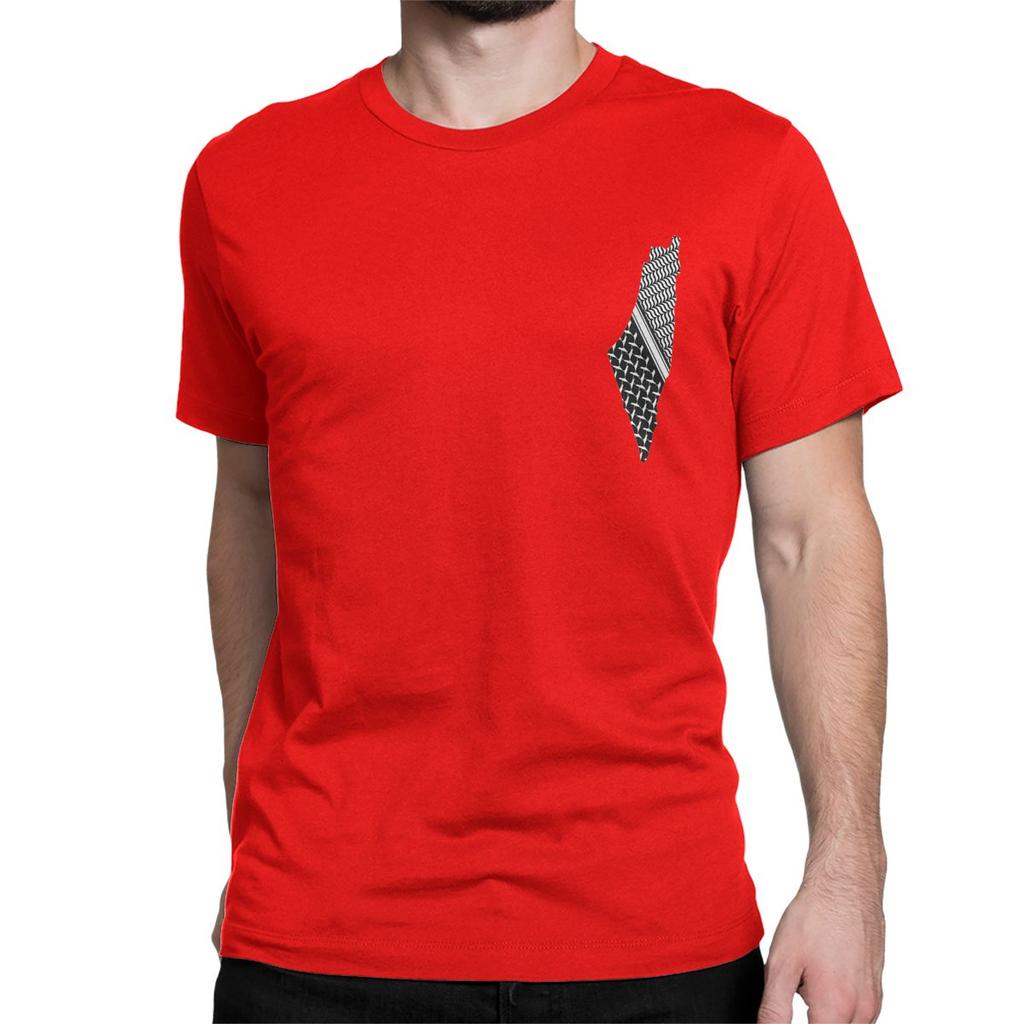 Мужские Женские Палестинские Футболки Татриз Палестины Куфия Кефия 100% Хлопок Топы Мода Футболка с Круглым Вырезом Футболки для Взрослых