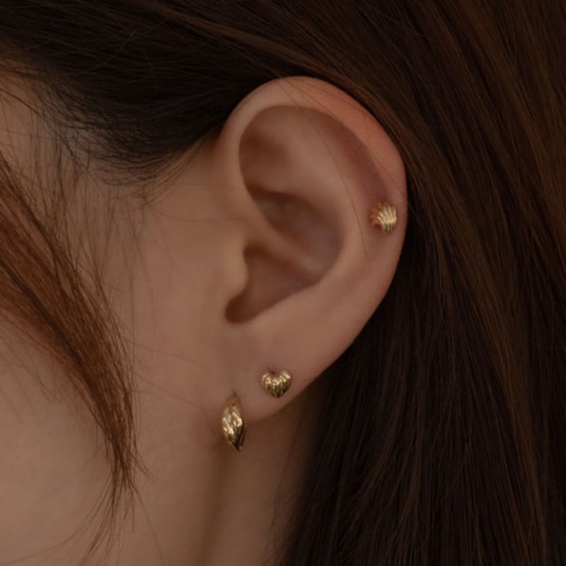 Youngglow 14k пирсинг в форме тыквенного сердца