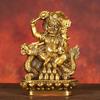 Yellow Of Statue Full Copper Buddha Riding Dragon Of White Of Black God Of Wealth Home Study Sh