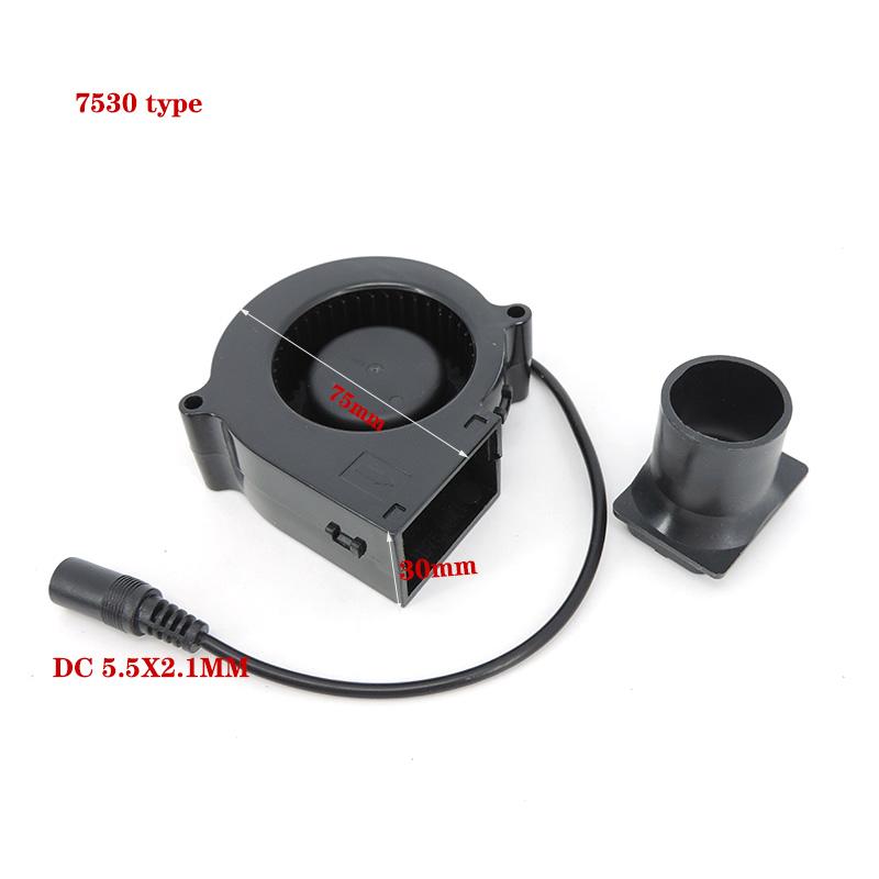 12 В 7 см 7530 DC Power Variable Speed Controller Air Blower Cooler Fan 75 мм Для Кемпинга Кулинария/Барбекю/Дрова/Отходы