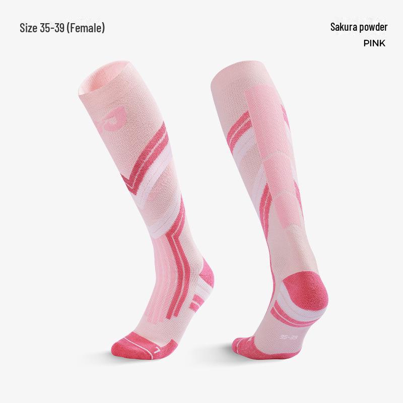 Зимние профессиональные шерстяные лыжные носки — теплые, быстросохнущие и ветрозащитные DWZ04