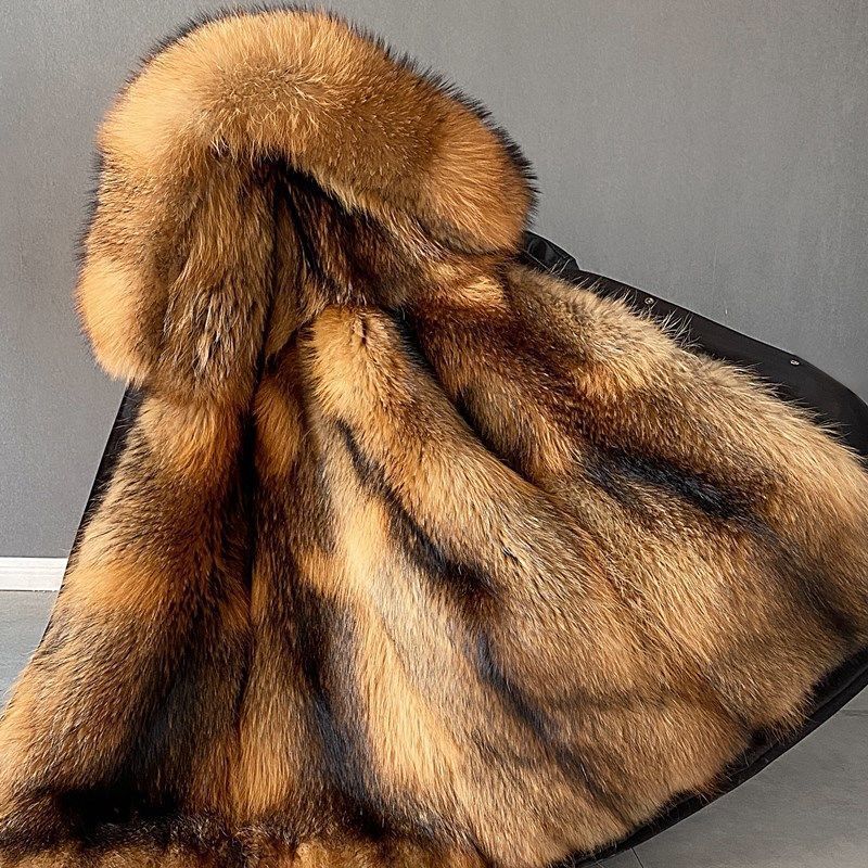 Пальто из искусственного меха, свободное пальто, толстое теплое мужское плюшевое пальто, внутренняя подкладка из лисьего волоса, съемный воротник, длинные меховые парки, меховая куртка