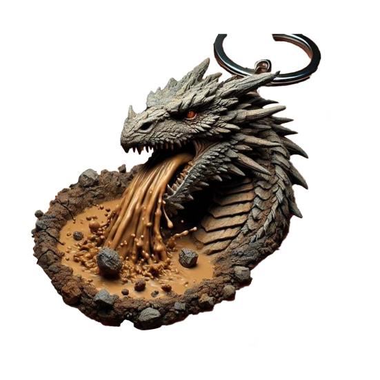 Акриловый брелок-подвеска в форме 3D дракона для детей и взрослых, сумка, чемодан, телефон, многофункциональное подвесное украшение