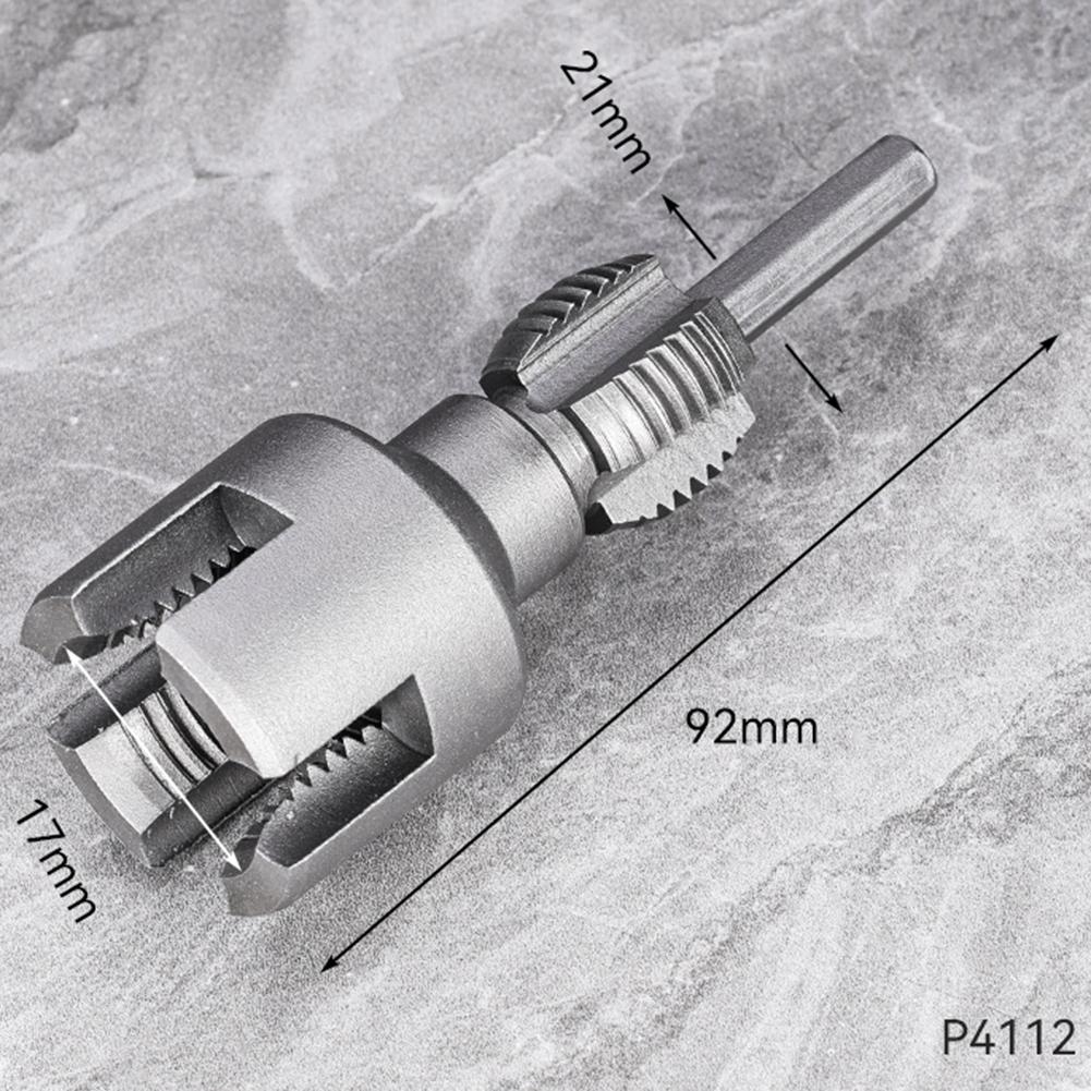 Инструмент для нарезания резьбы на трубах DN15 DN20 Шестигранный хвостовик Плашка Внутренняя Внешняя резьба 4/6 точек Труборез для ПВХ труб Комплект Метчик для прокладки водопроводных труб из ППР