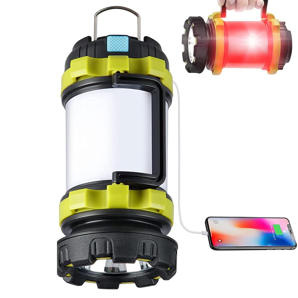 Rechargeable LED Camping Lantern - Perfect for Emergencies, Storms, Survival Kits, Hiking, Fishing, and Home Use