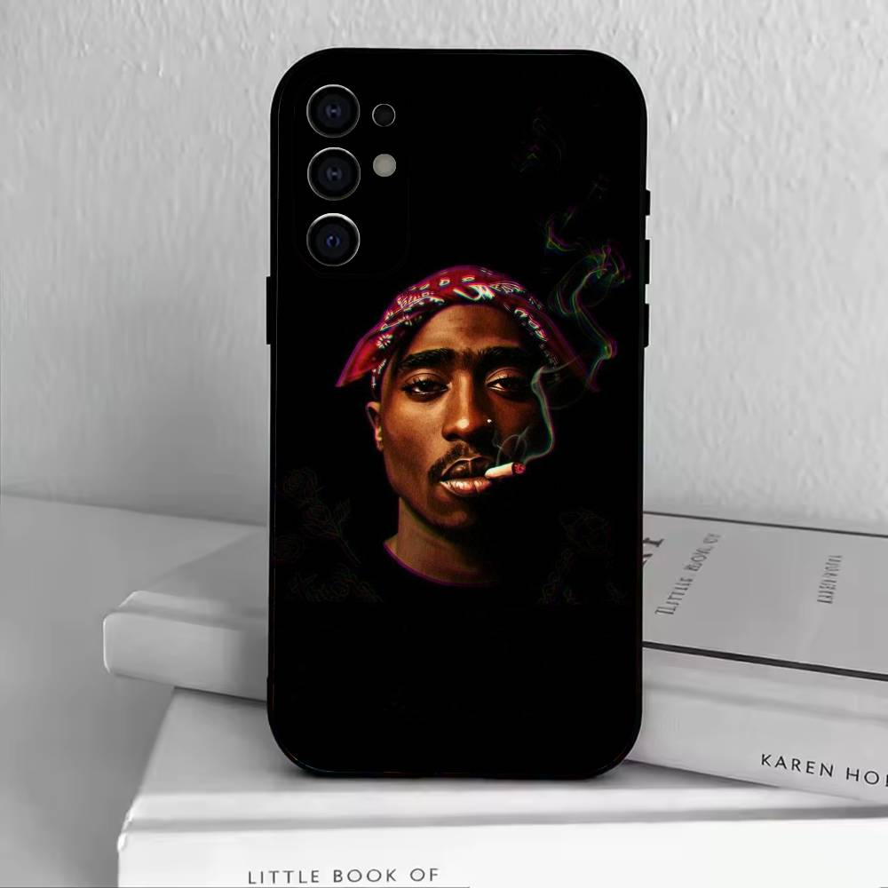 2pac Тупак Шакур R- Рэпер Чехол для телефона Черный Силиконовый Мягкий Для Samsung S25,S24,S21,S22,S23,S30,Ultra,S20,Plus,Fe,Lite