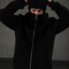 Американский модный бренд толстовка-кардиган на молнии с капюшоном, дизайн «бандит в двойной шляпе», парный стиль