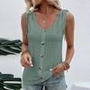 Women's Sexy Casual Solid Color U Neck Vest T-Shirt