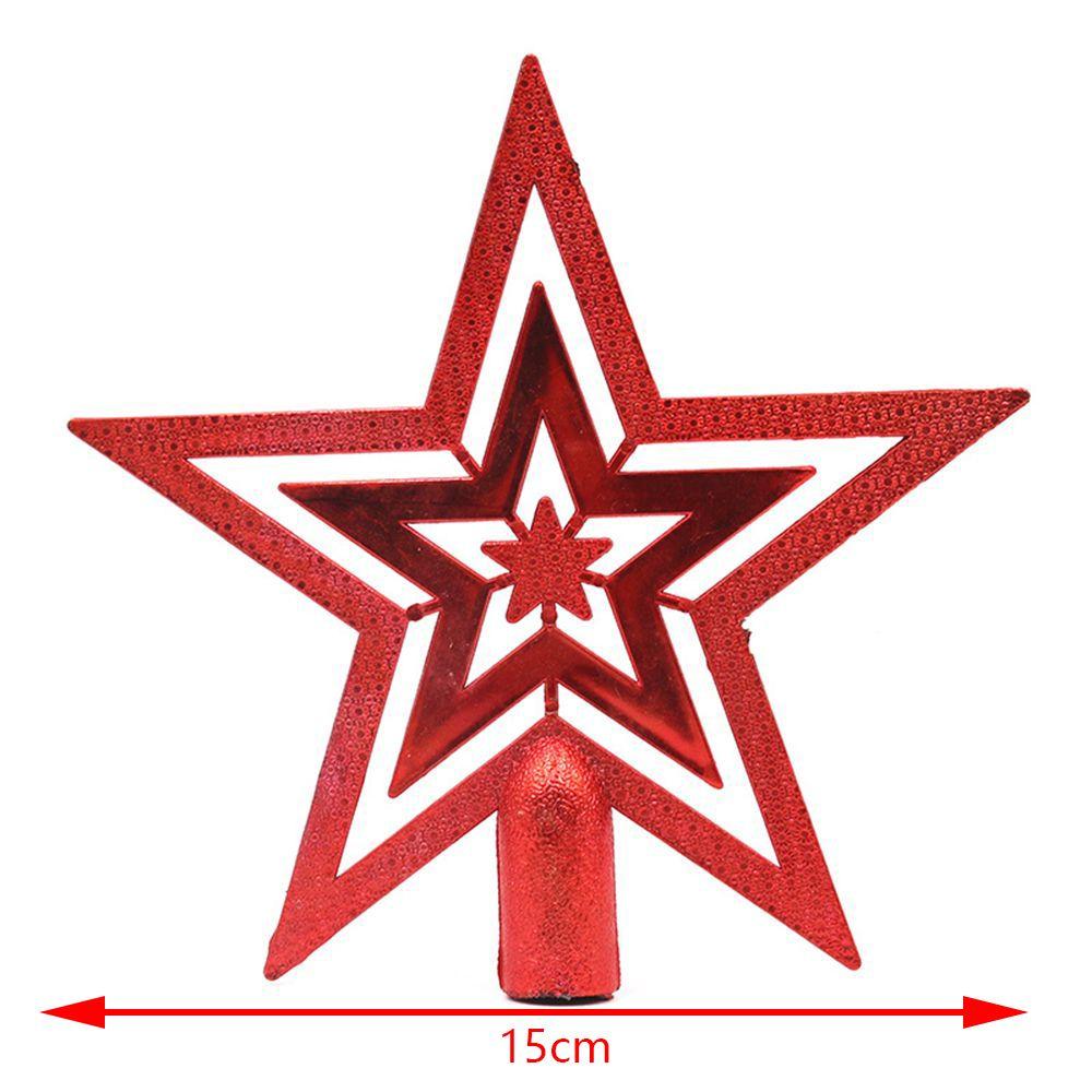 Home Gift Topper Christmas Decoration Treetop Christmas Tree Top Star Hang Sparkle