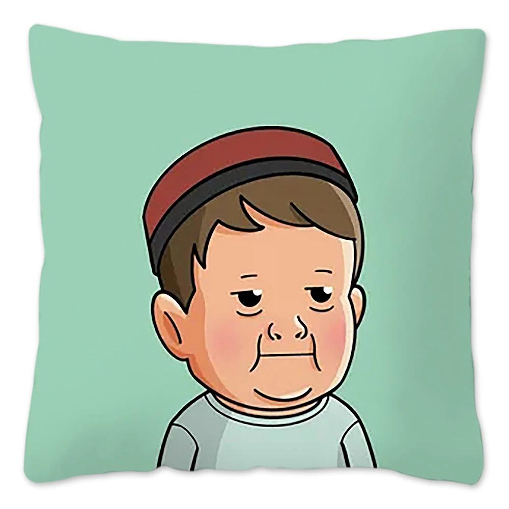 Наволочка Hasbulla Hasbullah Meme, наволочка для украшения дома, 45x45 см, 40x40 см, 50x50 см, наволочка для подушки Housses De Coussin