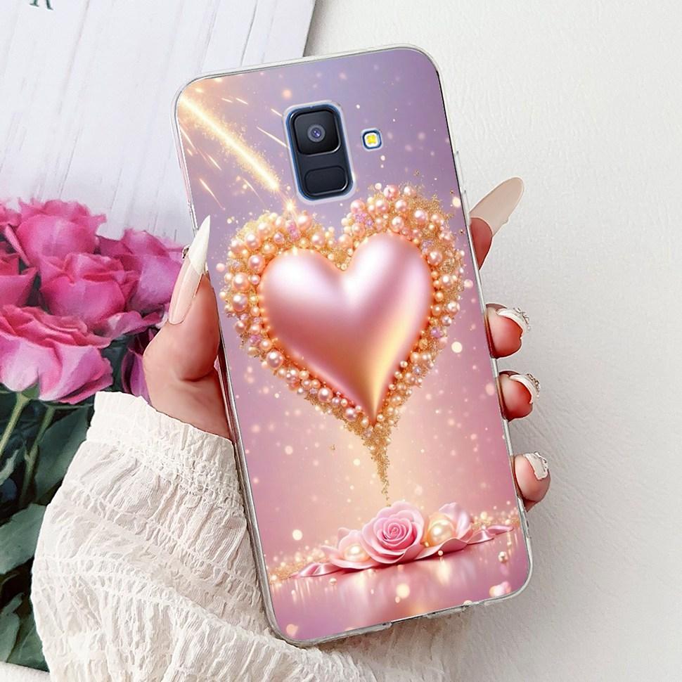 Чехол для Samsung Galaxy A6 2018 Роскошный Расписной Чехол Мягкий Силиконовый Чехол для Телефона Для Samsung A 6 A6 GalaxyA6 2018 Задняя Крышка Coque