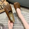 Мягкие складчатые балетки Doudou для беременных на плоской подошве, новые нескользящие неглубокие туфли, удобные туфли для бабушек