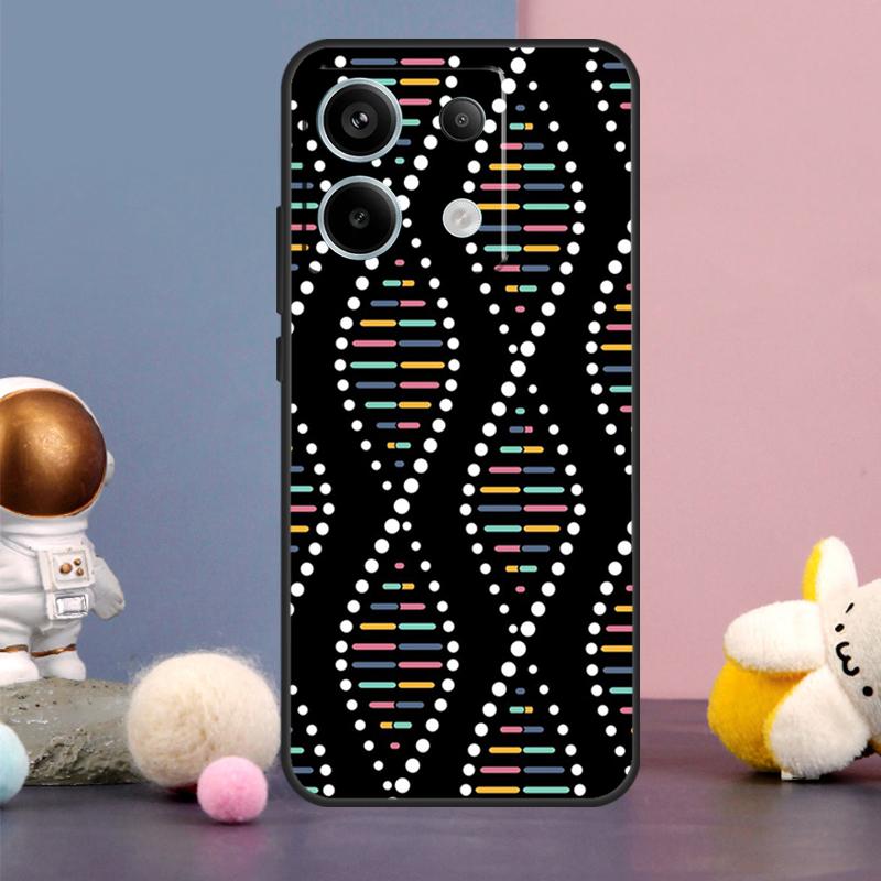 Retro DNA Science Illustration Cover For Xiaomi Redmi Note 13 12 11 9 10 Pro 12S 11S 10S 9S Redmi 13 12 10C 12C 13C Case