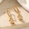 Seahorse Shape Dangle Earrings for Women 2025 New Fashion Golden Drop Earring Zirconia Jewelry Wedding Party Accessories