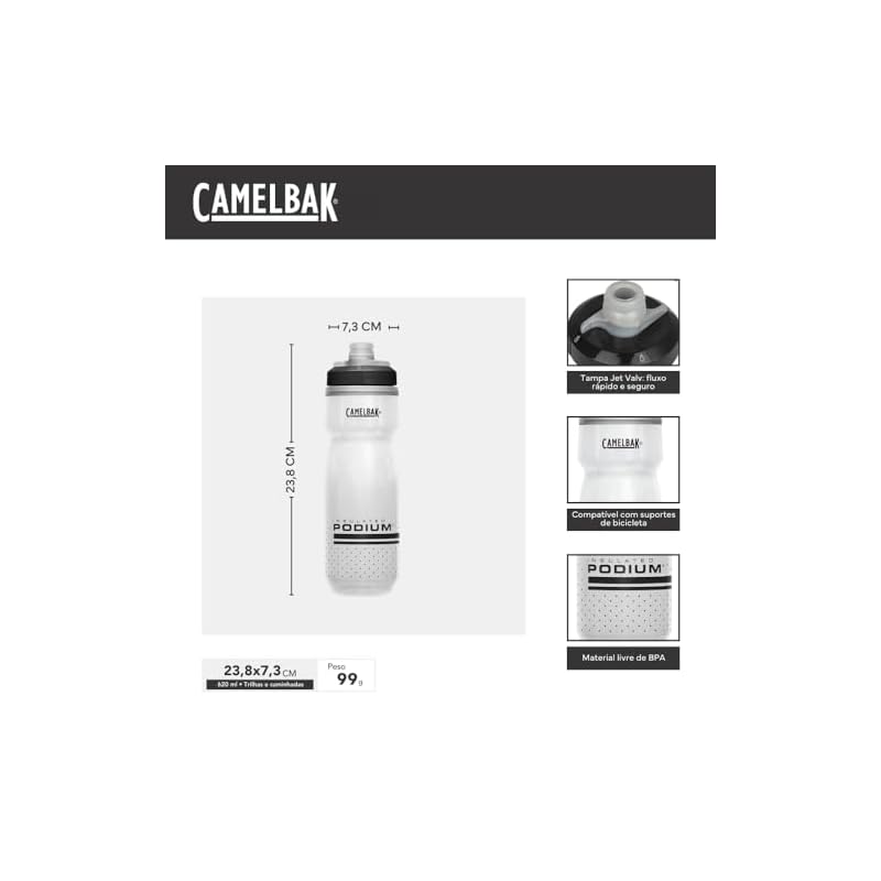 Бутылка CAMELBAK Podium Chill 620 мл Черная