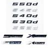 Glossy Black ABS Emblem for BMW 5 Series E39 E60 E61 F10 F11 G30 - 520i 523i 525d 530d 530e 535d 540d 545e Trunk Logo Sticker CJ6