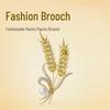 2023 Elegant Golden Wheat Ear Brooch: Stylish Accessory for Women's Suits and Coats