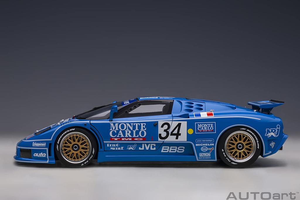 AUTOart Bugatti EB110 SS 1994 Le Mans 24 Hours Completed Product 89417 1/18 #34
