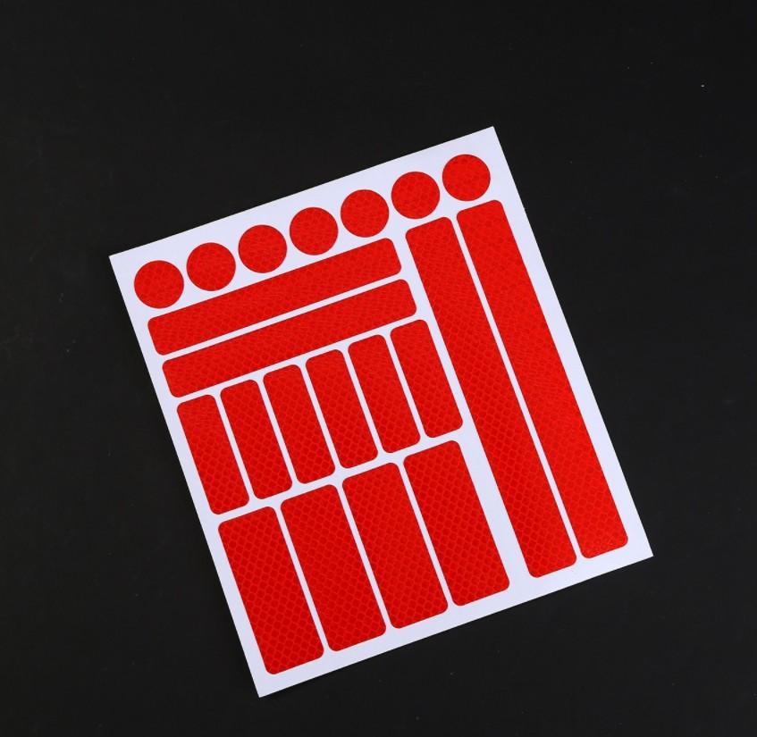 Автомобиль Мотоцикл Светоотражающие Наклейки Ночная Безопасность Предупреждение Отражающая Пленка Наклейка Украшения Велосипедное Колесо Отражатель Авто Аксессуары