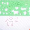Stationery Painting Template Plastic Drawing Rulers School Painting Supplies Cartoon Spirograph