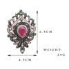 Женская брошь с цветком из смолы, брошь-капельница, античное золото, винтажные украшения, подарок на лацкан