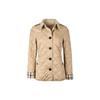 Burberry Женская стеганая куртка с ромбами Бежевая 80658721