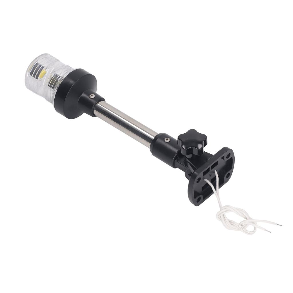 9-дюймовый белый светодиодный складной кормовой навигационный фонарь для лодки IP66 водонепроницаемый якорный фонарь для лодки 12 В 24 В постоянного тока