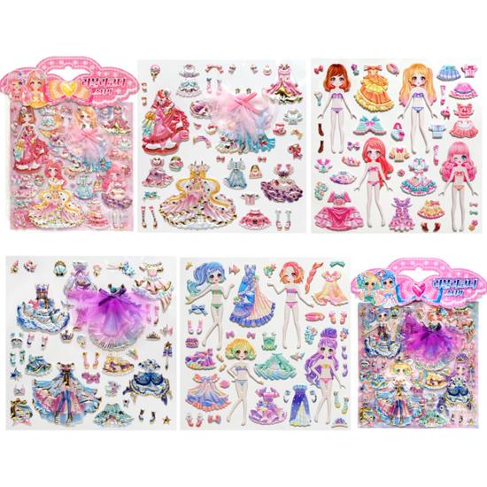 Lovely Coordination Sticker Set of 4, a Popular Character In Korea