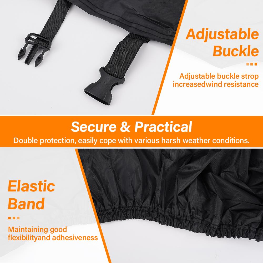 Чехол для мотоцикла Oxford 210D с 6 светоотражающими полосками, защитный от ультрафиолета, износостойкий чехол для скутера на открытом воздухе и в помещении, всесезонный