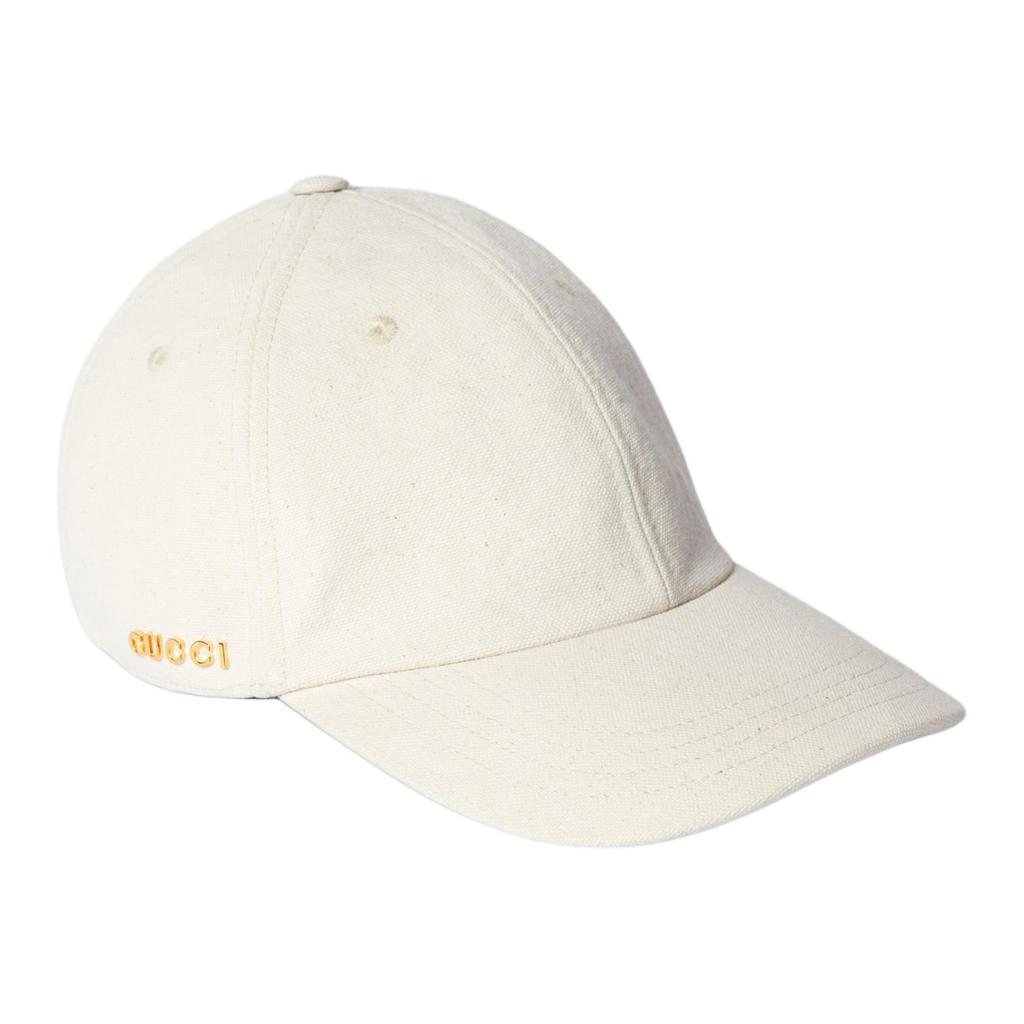 GUCCI Canvas Baseball Caps Women's White 7923863HA1Z9000