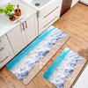 1Pcs Anti Fatigue Kitchen Rugs, Sea-Inspired Print Waterproof Non-Slip Thick Cushioned Kitchen Mat Heavy Duty Comfort Standing Mat for Kitchen