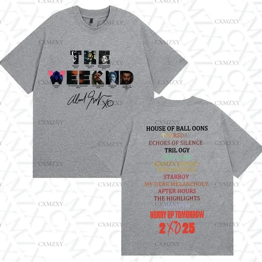 Limited The Weeknd Hurry Up Tomorrow Album Merch TShirt Unisexs Women Hip Hop Fashion Cotton Short Sleeve T Shirt Streetwear