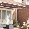 Replacement Awning Skirt Brown Striped 2.5 m Polyester