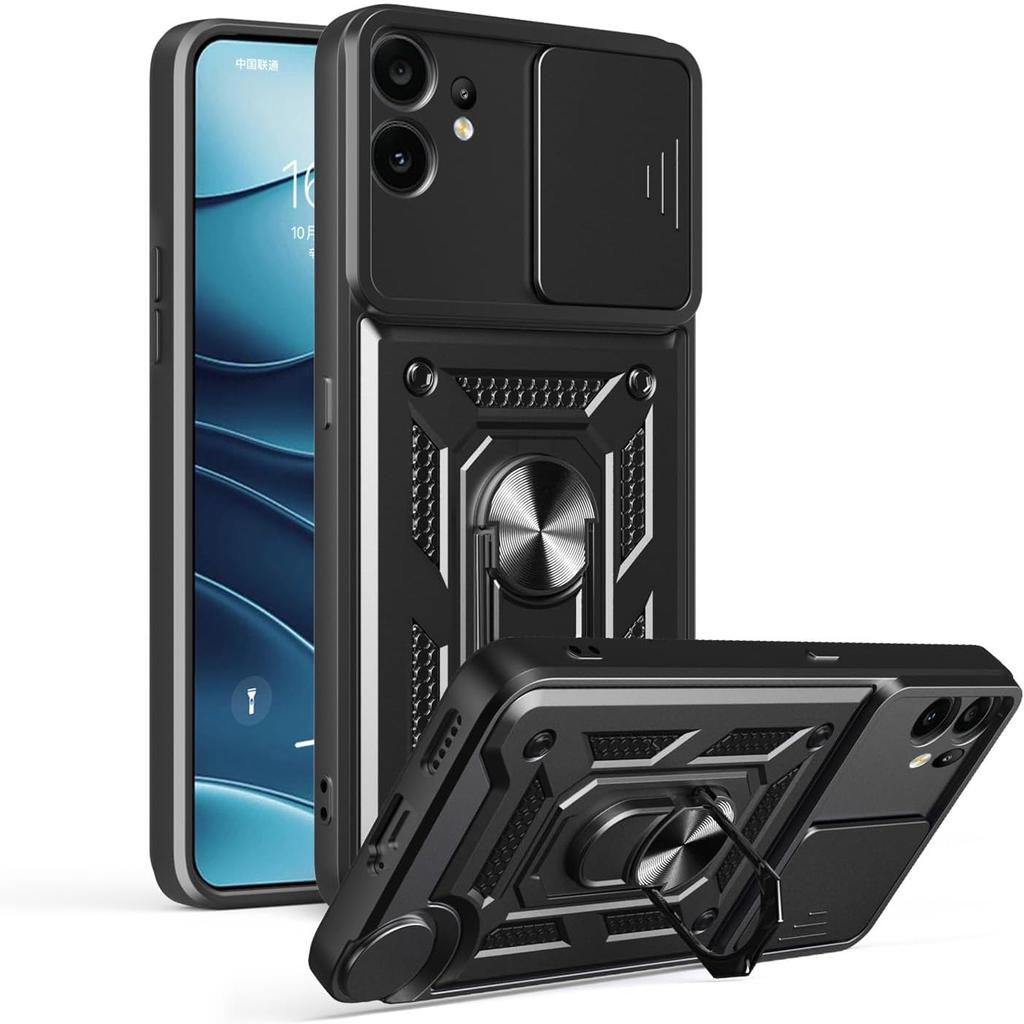 Чехол-подставка Armor для Nothing CMF Phone 2 Pro, защита объектива с кольцом, магнитный держатель, Coque Fundas Capa