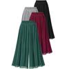 Chiffon Women Wide Pants Pleated Beach Culottes Loose Cropped Pants High Waist Thin Wide-Leg Trousers