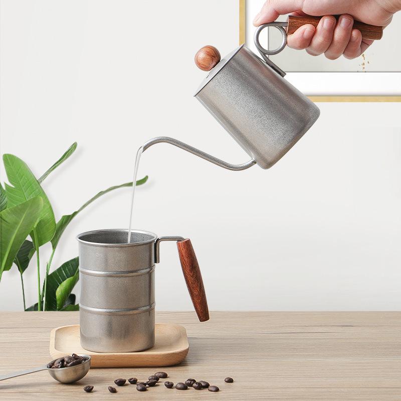 Swan Neck Kettle Coffee Cafe Accessories Coffeeware Teaware Stainless Steel Jug Barista Tools Teapot Coffee Goose Beak Gooseneck