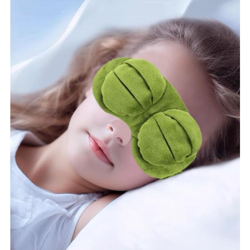 2 шт. маска для сна для женщин и детей, блестящая маска для глаз для сна милая грустная лягушка с повязкой на глаза плюшевая забавная крышка для век