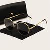 1pc Sunglasses Women's New Retro Round High Sense Little Face Metal Small Frame Sunglasses Women's Sunglasses Men'sSunglasses