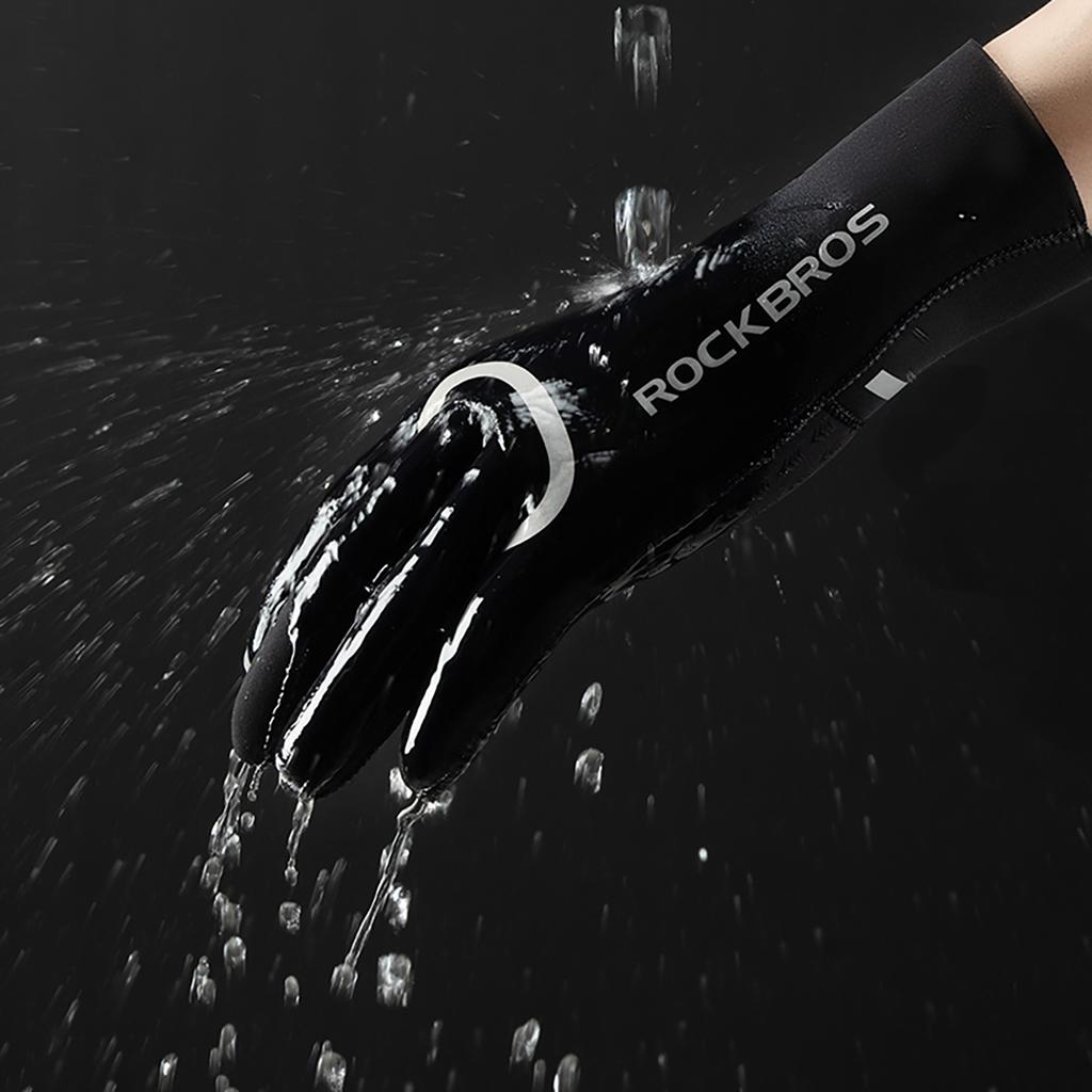 Full waterproof cycling gloves size S/M - black