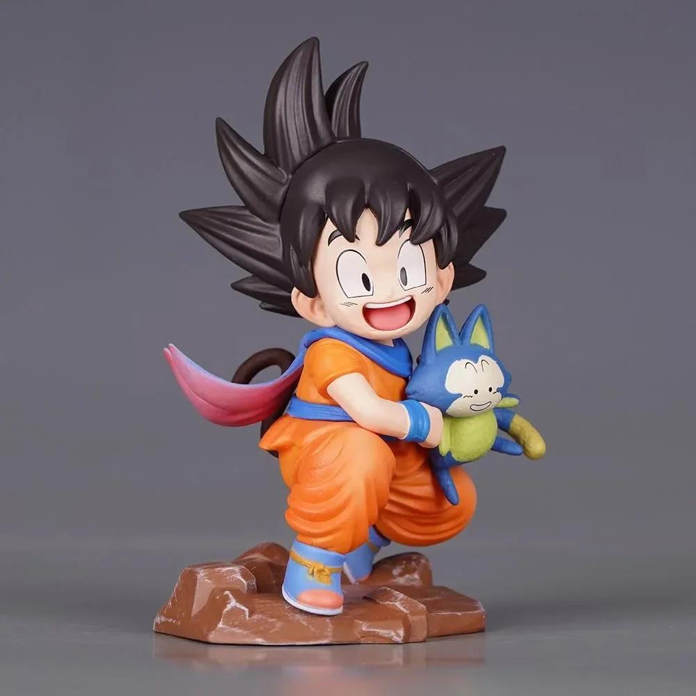 Милая и очаровательная мини-фигурка Сон Гоку из Dragon Ball, игрушки 10 см, очаровательный Гоку в объятиях, Пьюра ПВХ, коллекционная модель, куклы, подарки на день рождения, разработанные