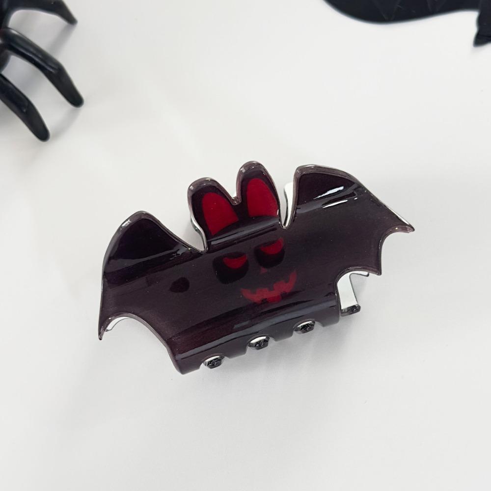 Acrylic Halloween Hair Claw Spider Skeleton Shark Clip Creative Halloween Themed Gripper Women