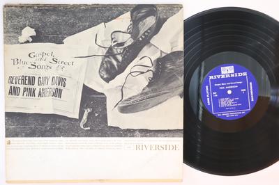 LP Пластинка REVEREND GARY DAVIS PINK ANDERSON  Госпел Блюз И Уличные Песни RLP148 RIVERSIDE 1961 США Блюз Б/У