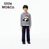 Little MO&Co. Детский свитер с вышивкой панды из смесовой шерсти