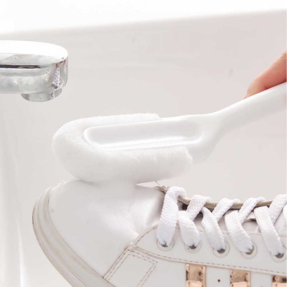 Многофункциональная щетка для чистки с длинной ручкой, мягкая щетина для белой обуви, тапочек, инструмент для полировки, аксессуары для набора для уборки дома