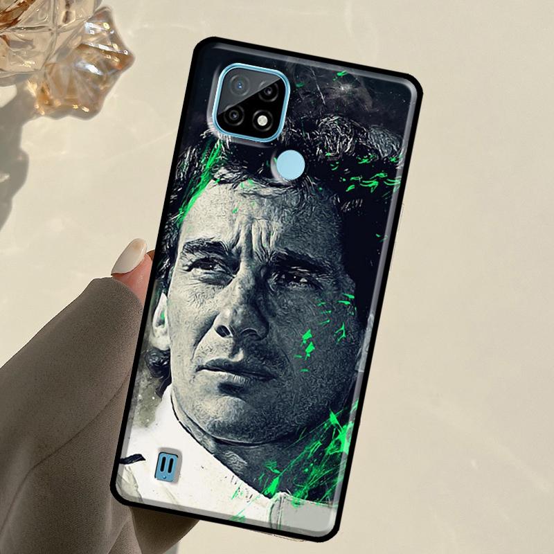 Кейс Ayrton Senna F1 для Realme C55 C51 C21Y C25S C75 C67 C61 C53 13 12 10 11 14 Pro Plus GT 6T 6 5 GT7 Pro