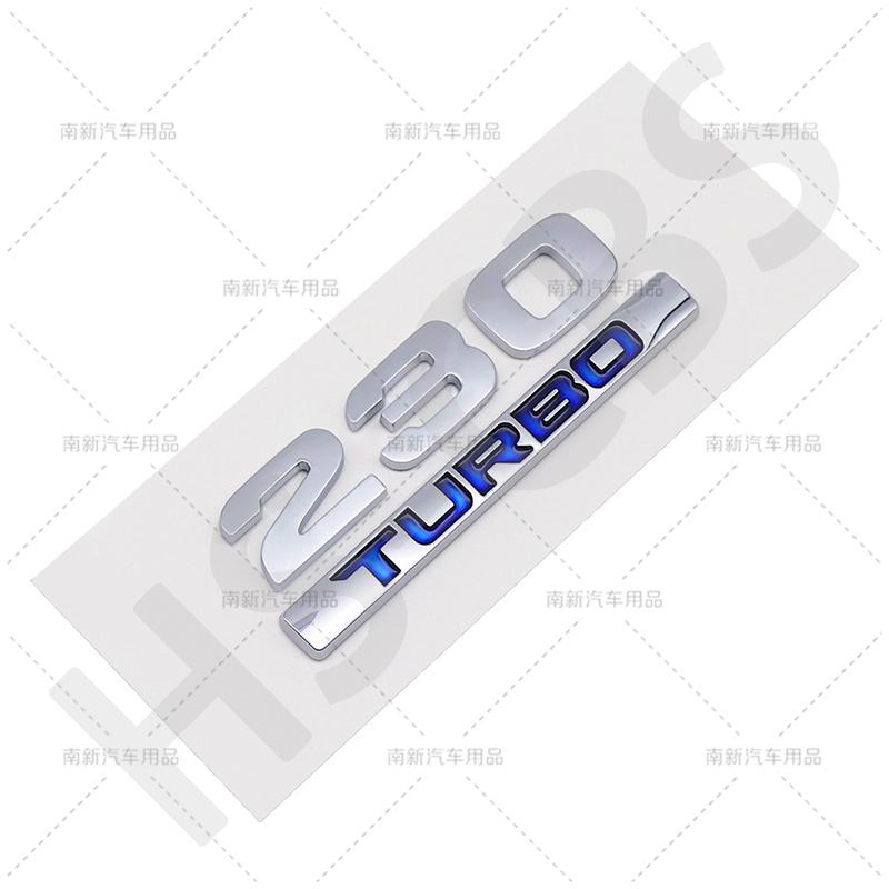 ABS 260 220 370 240 180 230 Letter Turbo Displacement Turbo Rear Trunk Emblem Badge Stickers Accessories Car Styling